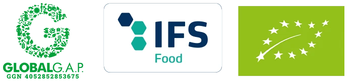 GLOBALG.A.P., IFS Food and organic certifications